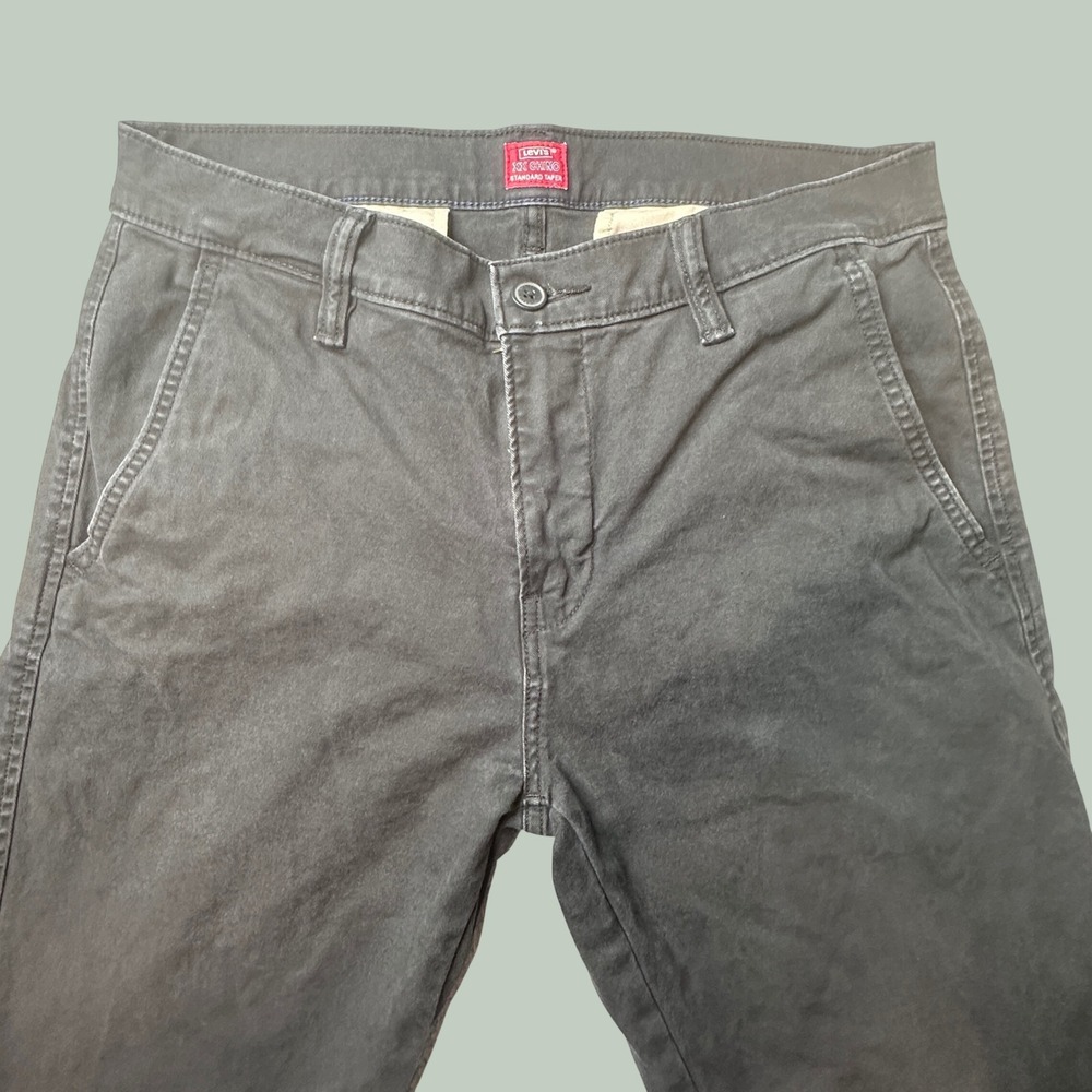 Levi's XX Chino Pants Mens 30x30 (31x27) Chino Standard Taper Black Stretch